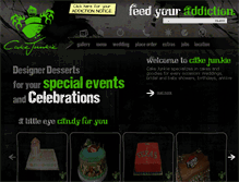 Tablet Screenshot of cake-junkie.com